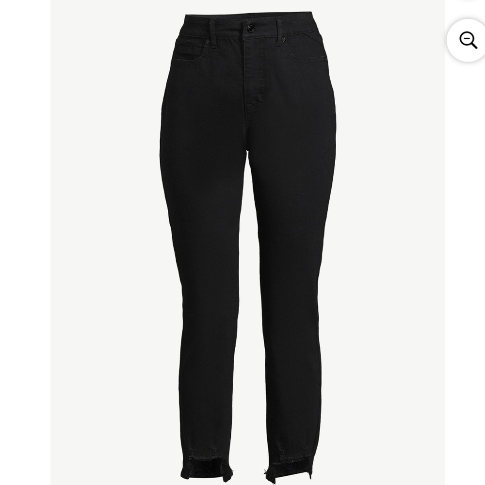 Sofia Jeans Women's Adora Curvy Girlfriend High Rise Chew Hem Jeans (4)